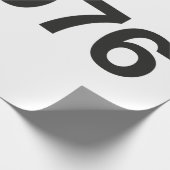 1976ハッシュタグ49年誕生日記念日 ラッピングペーパー (角)