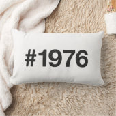 1976ハッシュタグ49年誕生日記念日 ランバークッション (ブランケット)
