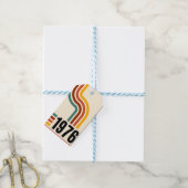 1976レトロストライプヴィンテージ ギフトタグ (より糸付き)