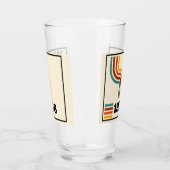 1976レトロヴィンテージポスター誕生日または懇親会 タンブラーグラス (左)