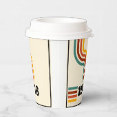 1976レトロヴィンテージポスター誕生日または懇親会 紙コップ (右)