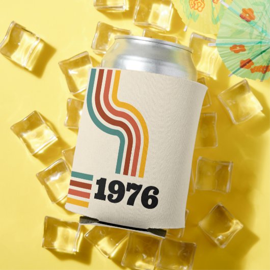 1976レトロヴィンテージポスター誕生日または懇親会 缶クーラー (インサイチュ 夏)
