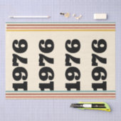 1976レトロヴィンテージポスター誕生日または懇親会 薄葉紙 (クラフト)