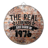 1976実在年のダルト生まれボードの伝説 ダーツボード (正面)