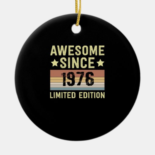 1976年からすごい誕生日 セラミックオーナメント (正面)