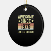 1976年からすごい誕生日 セラミックオーナメント (左)