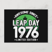 1976年からすごい うるう年2月29日 誕生日 ポストカード (正面)