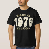 1976年に作られたまだ揺れるヴィンテージ数 Tシャツ (正面)