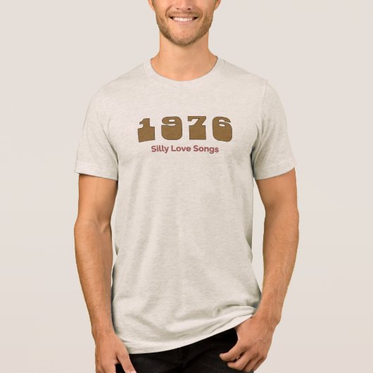1976年の年間チャート1位の曲 トライブレンドＴシャツ (正面)