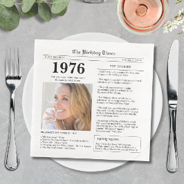 1976年の誕生日の新聞