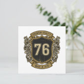 1976年ヴィンテージクレスト プレミアム品質のデザイン 招待状 (スタンド正面)