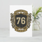 1976年ヴィンテージクレスト プレミアム品質デザイン 招待状 (スタンド正面)