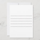 1976年ヴィンテージクレスト プレミアム品質デザイン 招待状 (裏面)