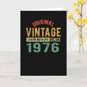 1976年ヴィンテージ誕生日 カード (黄色い花)