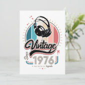 1976年以来のヴィンテージ ヘッドホン 招待状 (スタンド正面)