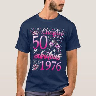 1976年生まれのファビュラスな女性のための50歳の誕生日ギフト Tシャツ