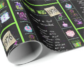 1976年生まれの年のトリビア ラッピングペーパー (ロールコーナー)