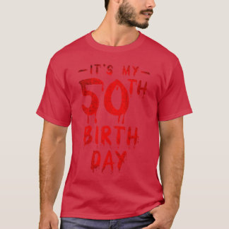 1976年生まれの私の50歳の誕生日 おもしろホラー ファン Tシャツ