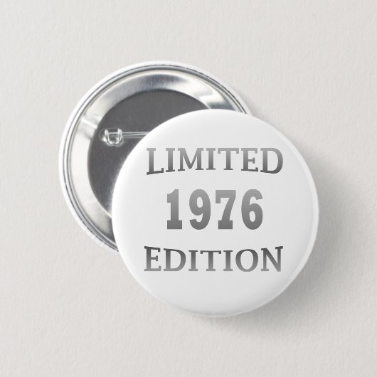 1976年生まれの誕生日限定版 缶バッジ (正面&裏面)