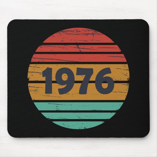 1976年生まれ 50歳の誕生日プレゼント マウスパッド (正面)
