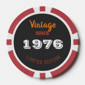 1976年製ビンテージ - 50歳の誕生日限定ギフト ポーカーチップ (正面)