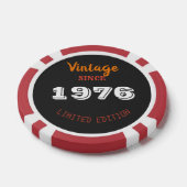 1976年製ビンテージ - 50歳の誕生日限定ギフト ポーカーチップ (シングル)