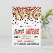 1976年高校懇親会 招待状 (スタンド正面)