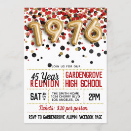 1976年高校懇親会 招待状