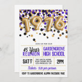 1976年高等学校大学懇親会招待状 招待状 (正面/裏面)