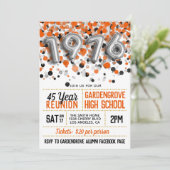 1976年高等学校大学懇親会招待状 招待状 (スタンド正面)