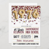 1976年高等学校大学懇親会 招待状 (正面/裏面)