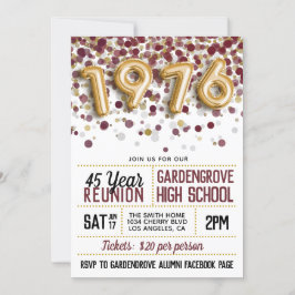 1976年高等学校大学懇親会 招待状