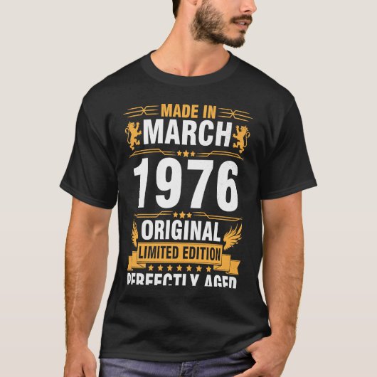 1976年3月に製造オリジナルLtd Edition Perfect Ag Tシャツ (正面)