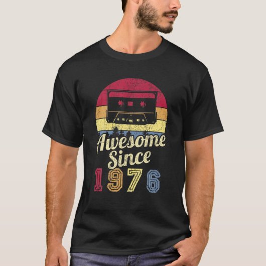 1976年45歳素晴らしヴィンテージ以来45歳 Tシャツ (正面)