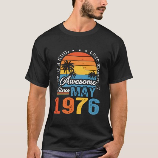 1976年5月以来の最高 47周年 47 Tシャツ (正面)