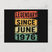 1976年6月生まれ ポストカード (正面)