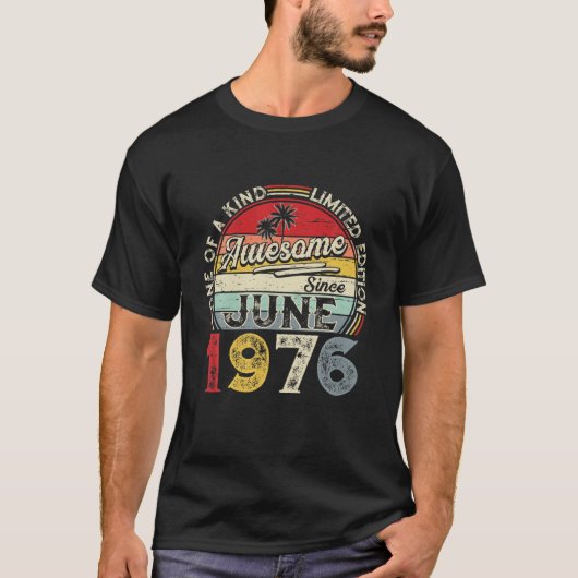 1976年6月限定版ユニフォームレトロ45Th Bday G Tシャツ (正面)