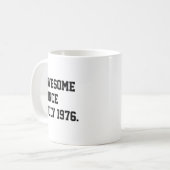 1976年7月生まれのかっこいい50歳の誕生日 コーヒーマグカップ (正面左)