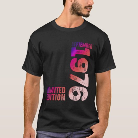 1976年9月1976レトロ1976 Vinta Tシャツ (正面)