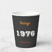 1976年 ヴィンテージ ペーパーカップ - 50歳の誕生日パーティー (正面)