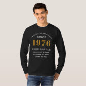 1976年 誕生50周年記念 名前入り Tシャツ (正面フル)