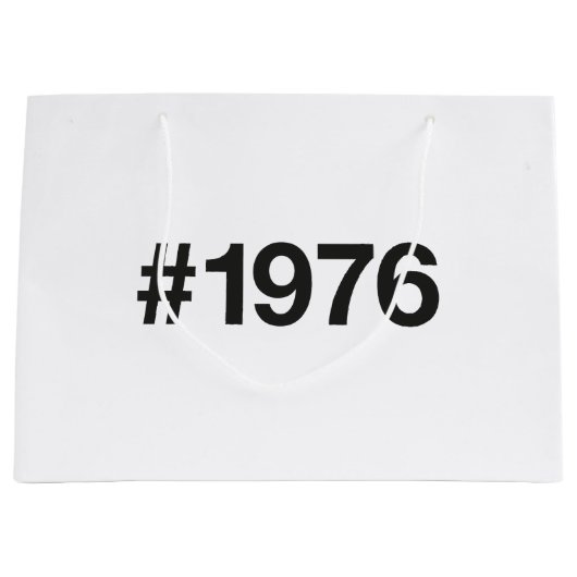 1976年 49周年 誕生日記念 ラージペーパーバッグ (正面)