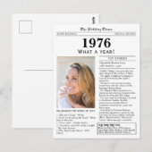 1976新聞誕生日 ポストカード (正面/裏面)