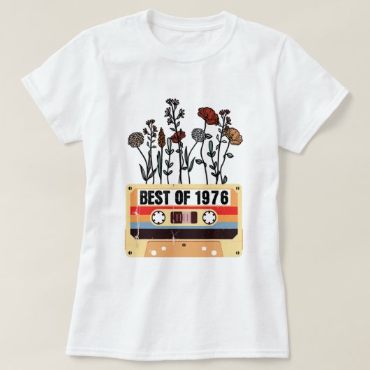 1976最高の年2日ギフト1976年 Tシャツ (デザイン正面)