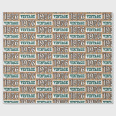 1976生まれ年のラップ紙 ラッピングペーパー (フラット)