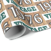 1976生まれ年のラップ紙 ラッピングペーパー (ロールコーナー)