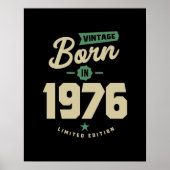 1976生まれ年のヴィンテージギフト ポスター (正面)