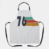 1976生まれ年のヴィンテージ誕生日ギフト エプロン (正面)
