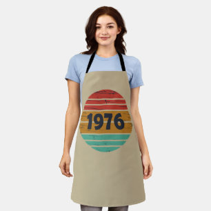1976生まれ年のヴィンテージ誕生日ギフト エプロン