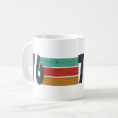 1976生まれ年のヴィンテージ誕生日ギフト コーヒーマグカップ (正面左)